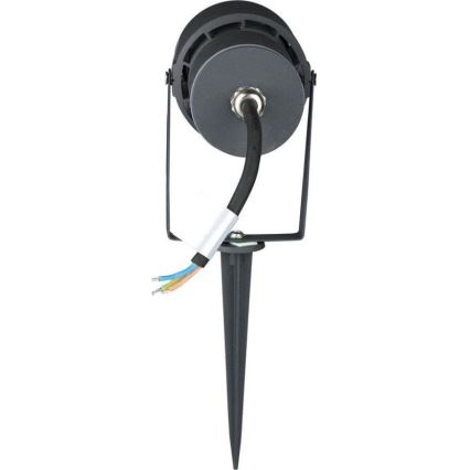 LED-ulkolamppu LED/12W/100-240V IP65 3000K harmaa