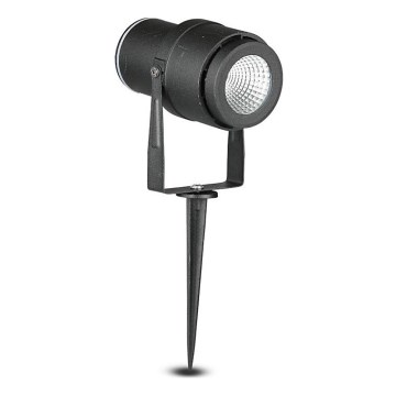 LED-ulkolamppu LED/12W/100-240V IP65 musta - vihreä valo
