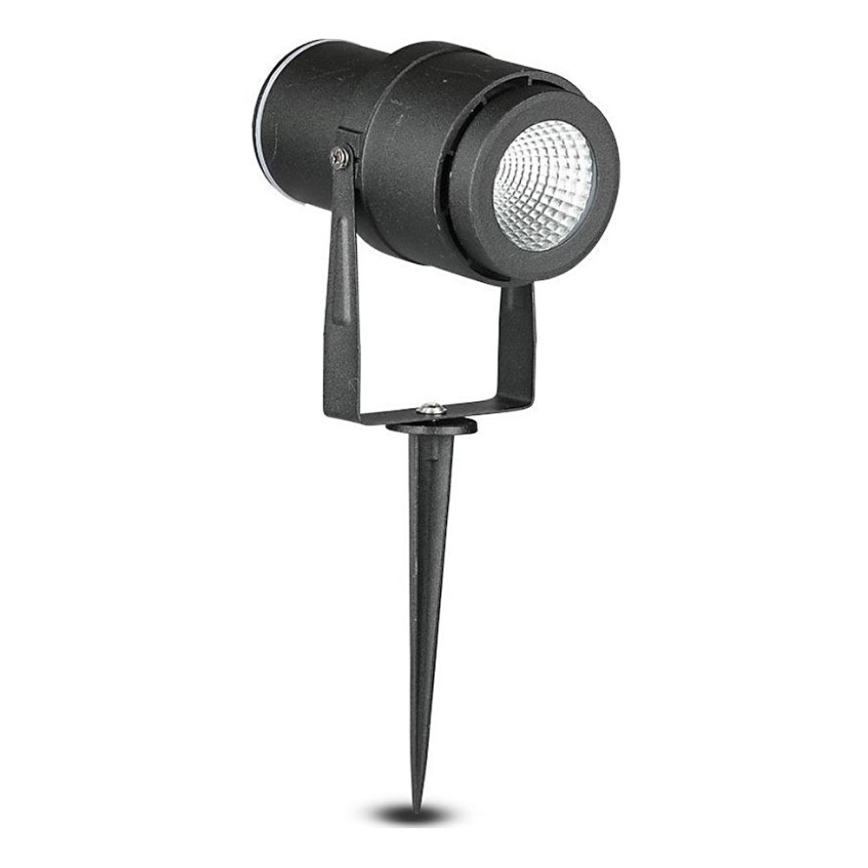 LED-ulkolamppu LED/12W/100-240V IP65 musta - vihreä valo