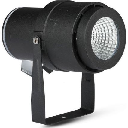 LED-ulkolamppu LED/12W/100-240V IP65 musta - vihreä valo