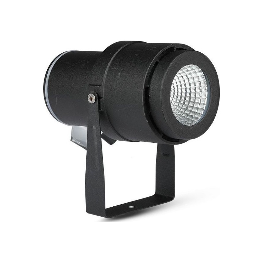 LED-ulkolamppu LED/12W/100-240V IP65 musta - vihreä valo