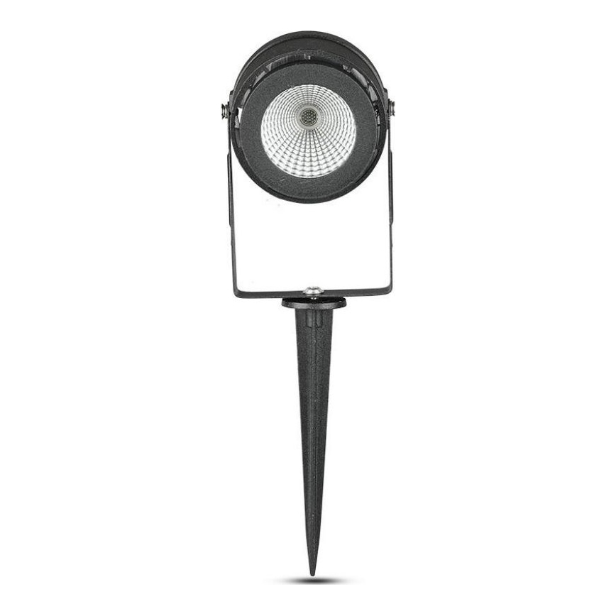 LED-ulkolamppu LED/12W/100-240V IP65 musta - vihreä valo