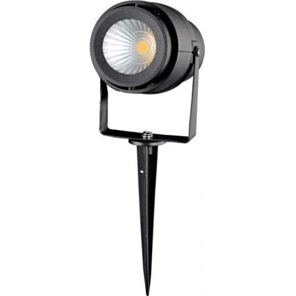 LED-ulkolamppu LED/12W/100-240V IP65 musta - vihreä valo