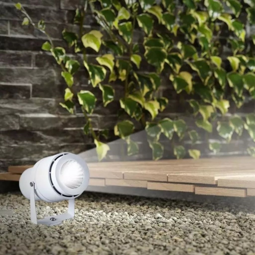 LED-ulkolamppu LED/12W/100-240V IP65 valkoinen - vihreä valo
