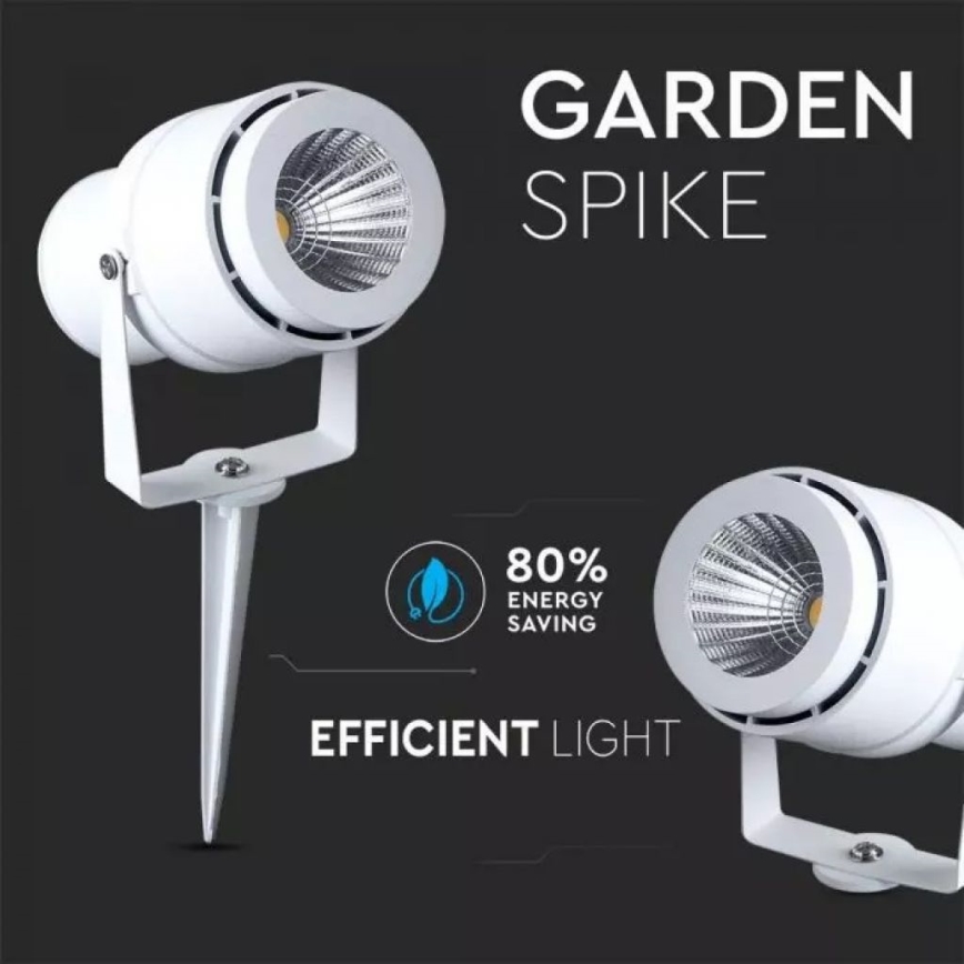 LED-ulkolamppu LED/12W/100-240V IP65 valkoinen - vihreä valo