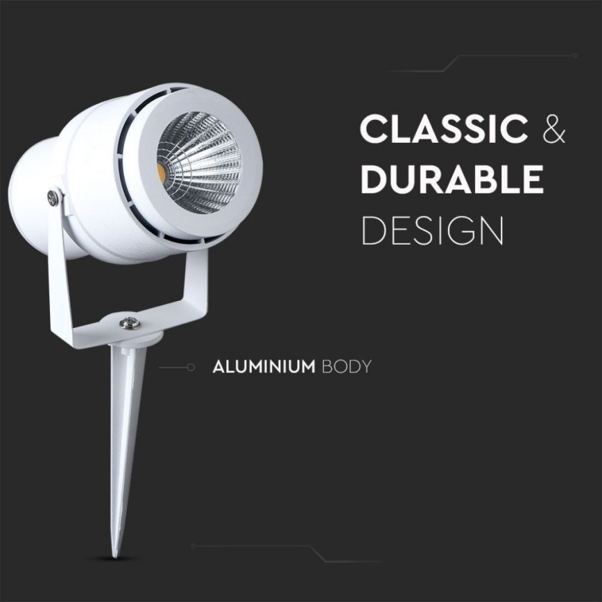 LED-ulkolamppu LED/12W/110-240V IP65 3000K valkoinen