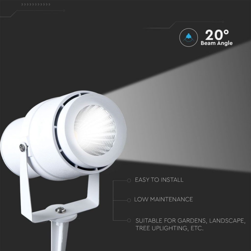 LED-ulkolamppu LED/12W/110-240V IP65 3000K valkoinen