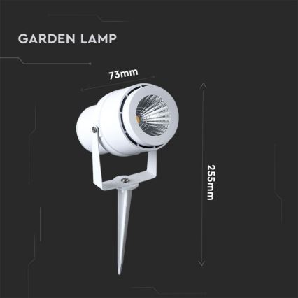 LED-ulkolamppu LED/12W/110-240V IP65 3000K valkoinen