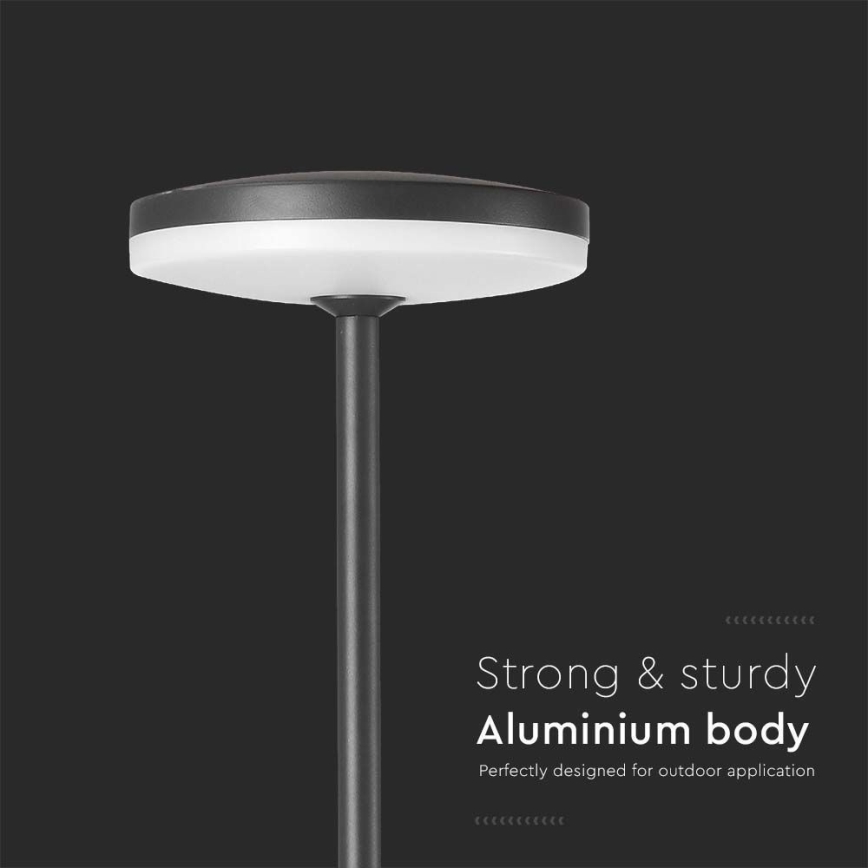 LED-ulkolamppu LED/12W/230V 4000K IP65 antrasiitti