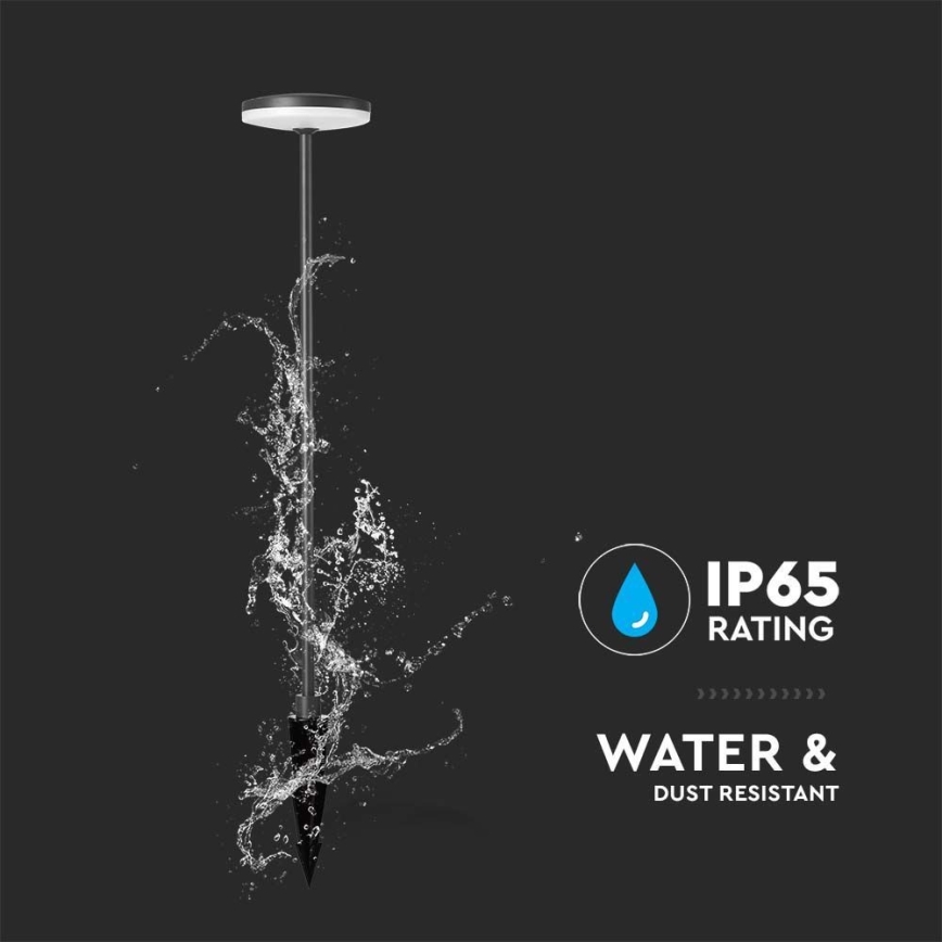 LED-ulkolamppu LED/12W/230V 4000K IP65 antrasiitti