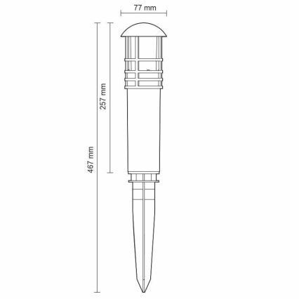 LED Ulkolamppu LED/3W/230V 4000K IP65