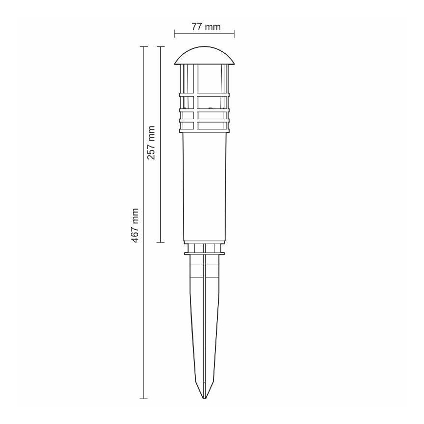 LED Ulkolamppu LED/3W/230V 4000K IP65