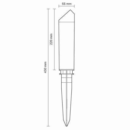 LED Ulkolamppu LED/3W/230V 4000K IP65