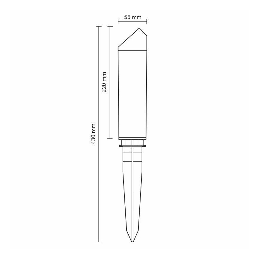 LED Ulkolamppu LED/3W/230V 4000K IP65