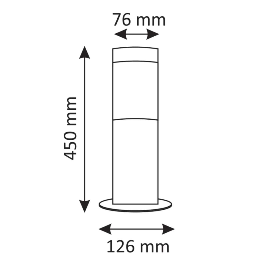 LED-ulkolamppu LIVIA 1xE27/7W/230V 4000K IP44