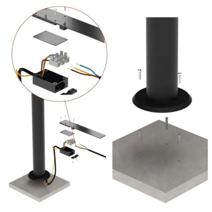 LED-ulkolamppu NIKA LED/12,5W/230V IP44 50 cm