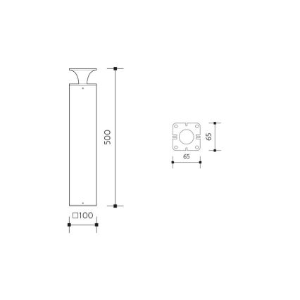 LED-ulkolamppu ORNELA LED/6W/230V 3000K IP54 antrasiitti