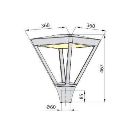 LED-ulkolamppu PARK PLUS LED/45W/230V 4000K