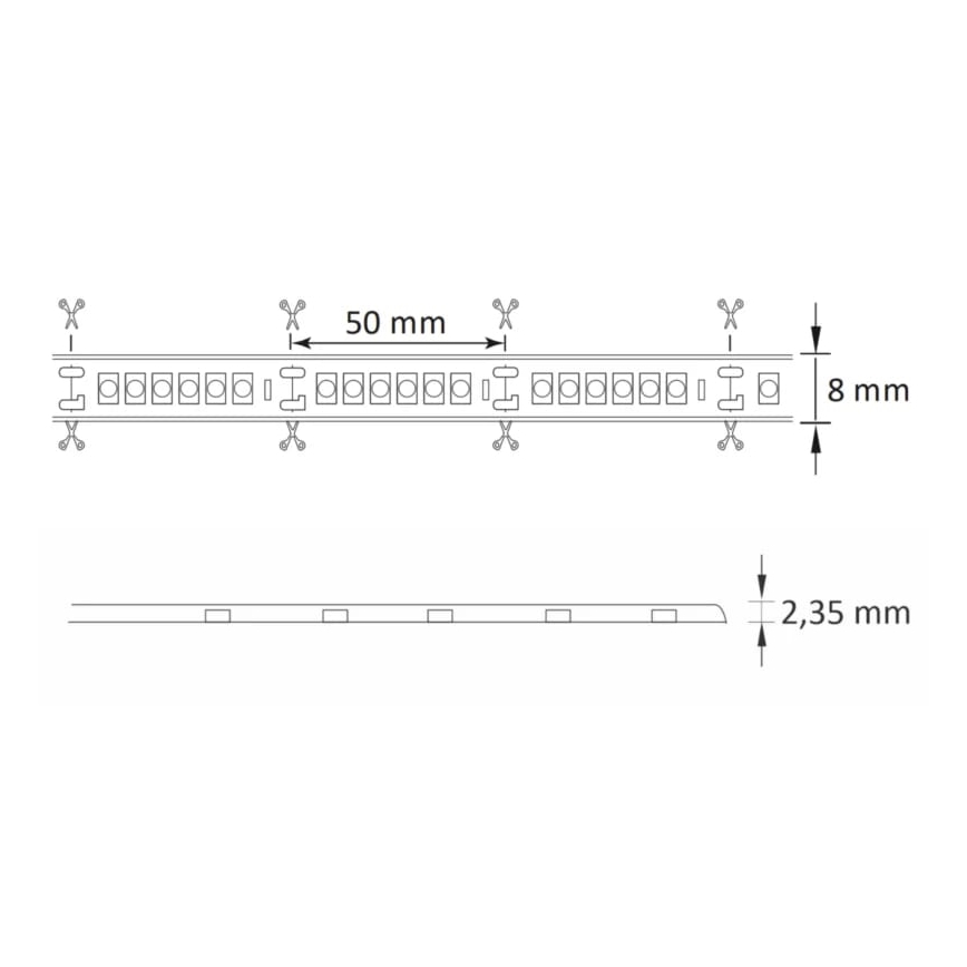LED-ulkonauha 3m LED/23W/24V/230V 4000K IP65