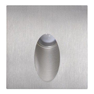 LED-ulkoportaikkovalaisimet ESPO LED/3W/230V mattakromi IP54