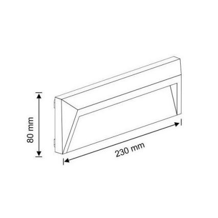 LED-ulkoportaikkovalaisimet HOLDEN LED/1,6W/230V IP65 grafiitti