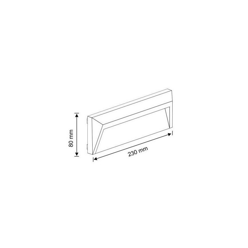 LED-ulkoportaikkovalaisimet HOLDEN LED/1,6W/230V IP65 grafiitti