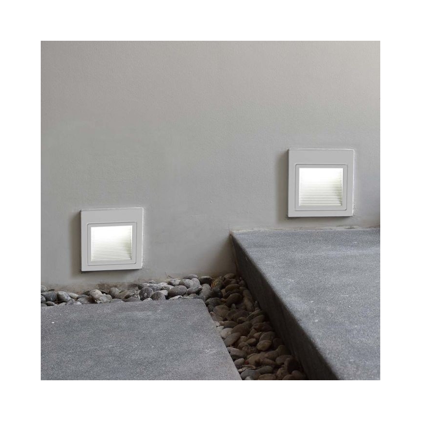 LED-ulkoportaikkovalaisimet LED/5W/230V 3000K IP65 valkoinen