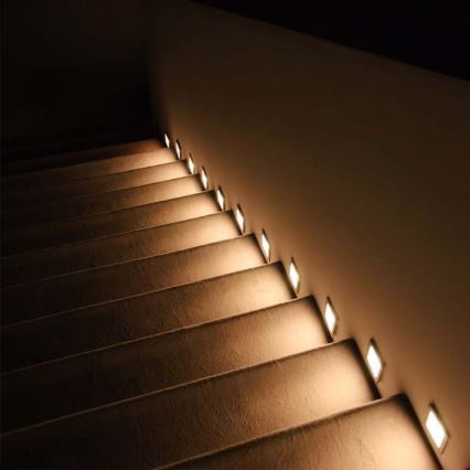 LED-ulkoportaikkovalaisimet LED/5W/230V 3000K IP65 valkoinen