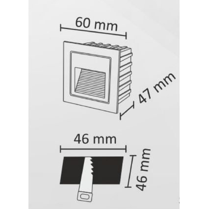 LED-ulkoportaikkovalaisimet Q6 LED/3W/230V IP44