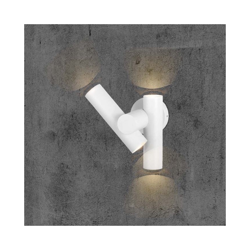 LED Joustava ulkokohdevalo 2xLED/3W/230V 3000K IP44 valkoinen