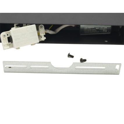 LED Joustava ulkoseinävalaisin 2xLED/16W/230V IP54 90 cm musta