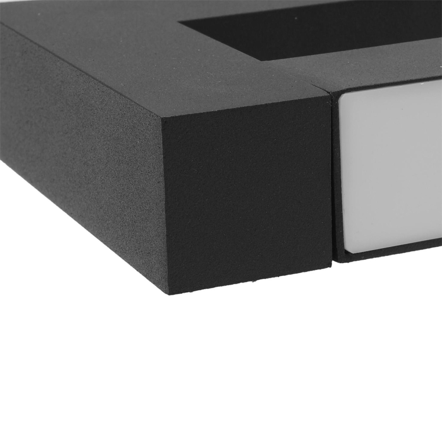 LED Joustava ulkoseinävalaisin 2xLED/16W/230V IP54 90 cm musta