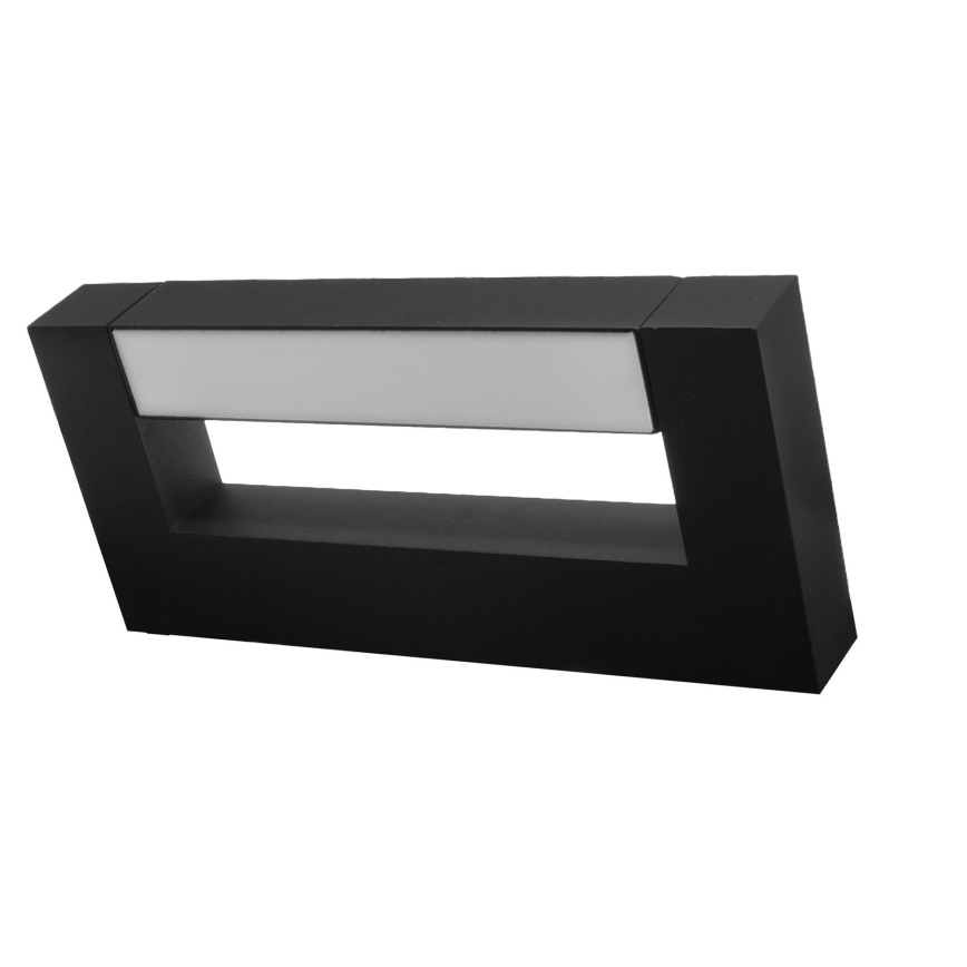 LED Joustava ulkoseinävalaisin 2xLED/4W/230V IP54 30 cm musta