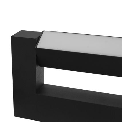 LED Joustava ulkoseinävalaisin 2xLED/4W/230V IP54 30 cm musta