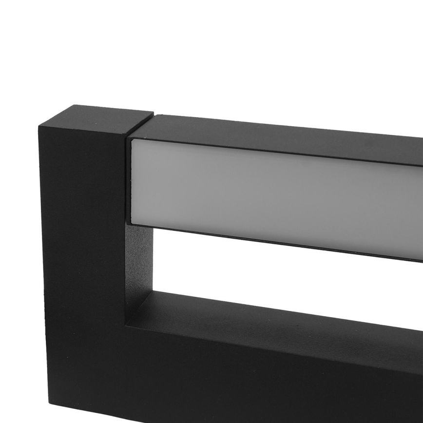 LED Joustava ulkoseinävalaisin 2xLED/4W/230V IP54 30 cm musta