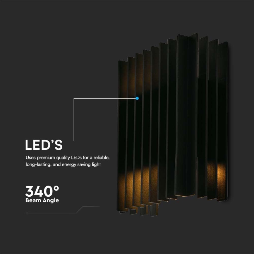 LED-ulkoseinävalaisin 2xLED/6W/230V IP65 3000K