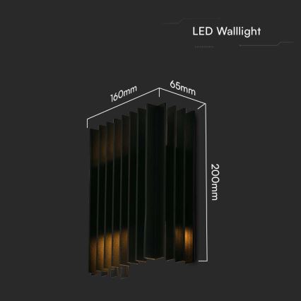 LED-ulkoseinävalaisin 2xLED/6W/230V IP65 3000K