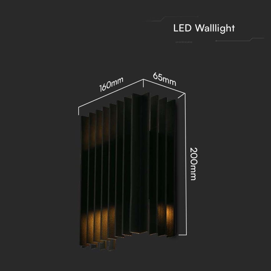 LED-ulkoseinävalaisin 2xLED/6W/230V IP65 3000K