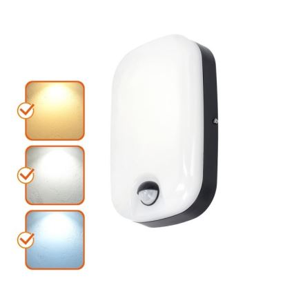 LED Ulkoseinävalaisin liike- ja hämärätunnistimella BAVANO LED/15W/230V 3000/4000/5700K IP54