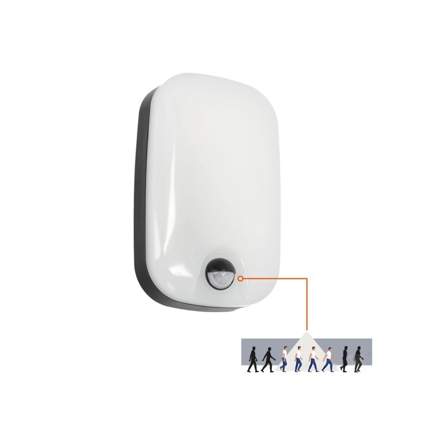 LED Ulkoseinävalaisin liike- ja hämärätunnistimella BAVANO LED/15W/230V 3000/4000/5700K IP54