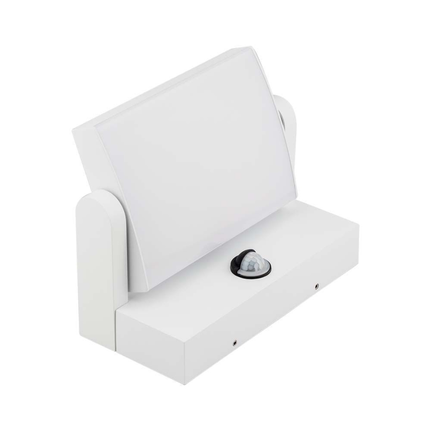 LED ulkoseinävalaisin anturilla LED/17W/230V 3000K IP65 valkoinen