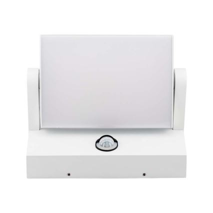 LED ulkoseinävalaisin anturilla LED/17W/230V 3000K IP65 valkoinen