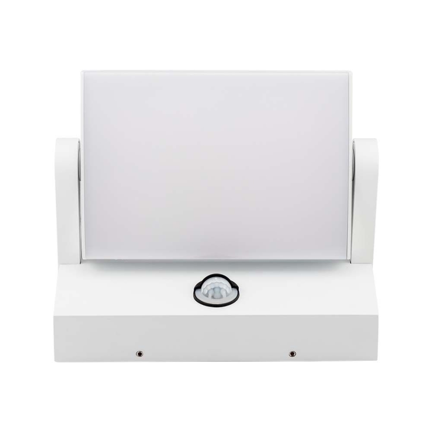 LED ulkoseinävalaisin anturilla LED/17W/230V 3000K IP65 valkoinen