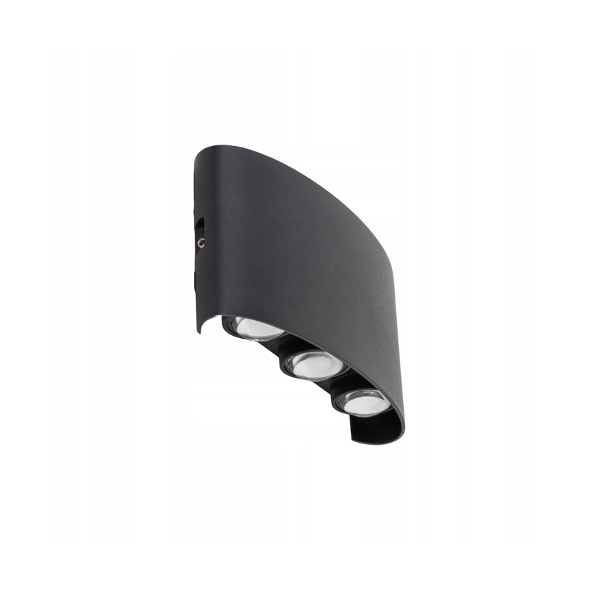 LED-ulkoseinävalaisin ARROW 6xLED/1W/230V IP54 musta