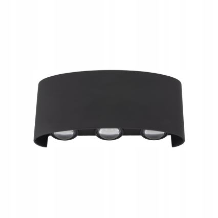 LED-ulkoseinävalaisin ARROW 6xLED/1W/230V IP54 musta