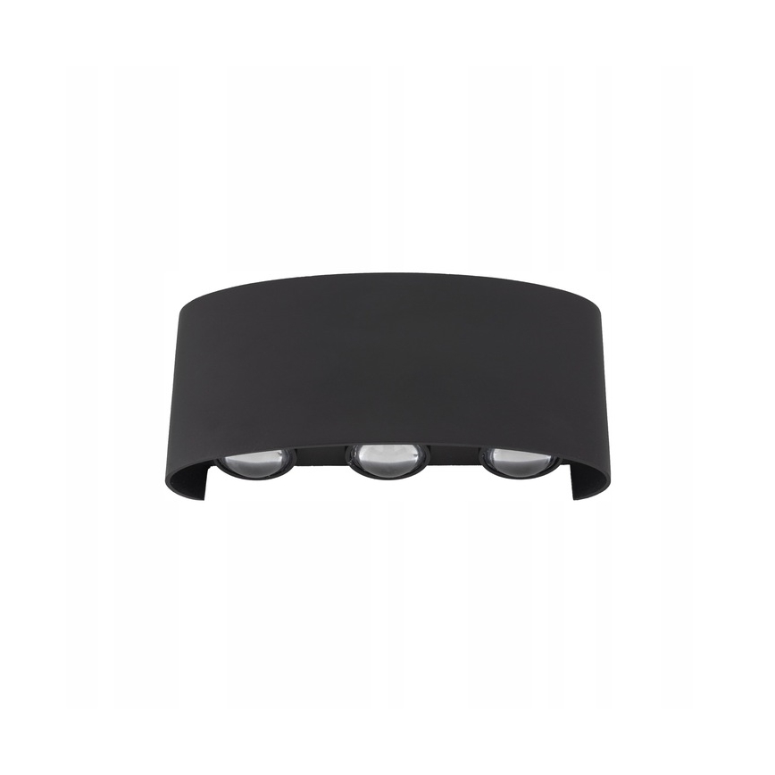 LED-ulkoseinävalaisin ARROW 6xLED/1W/230V IP54 musta