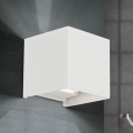 LED-ulkoseinävalaisin CUBE 2xLED/3W/230V IP54 valkoinen