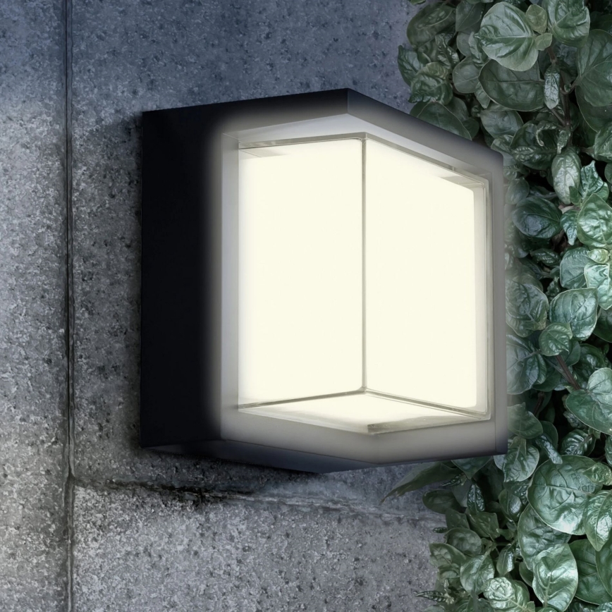 LED-ulkoseinävalaisin ESSEN LED/12W/230V IP44 musta