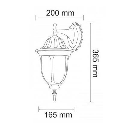 LED -ulkoseinävalaisin FLORENCJA 1xE27/10W/230V IP43
