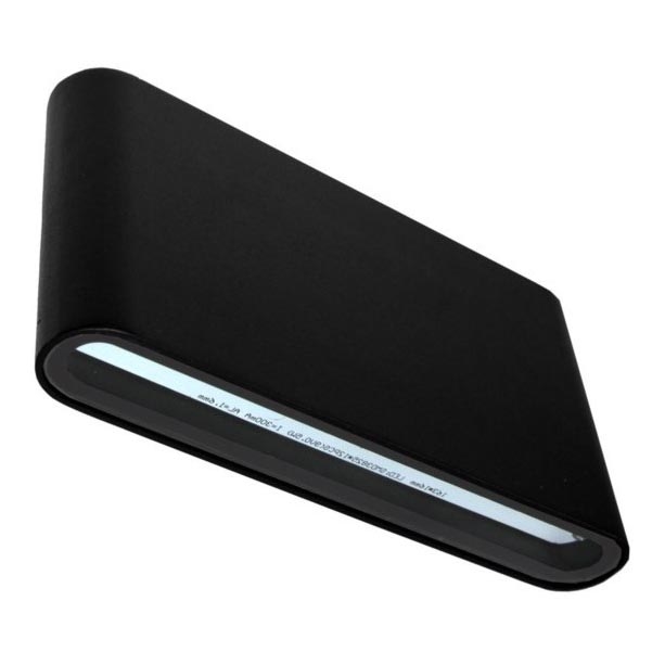 LED-ulkoseinävalaisin FLOW 2xLED/6W/230V IP54 3000K musta